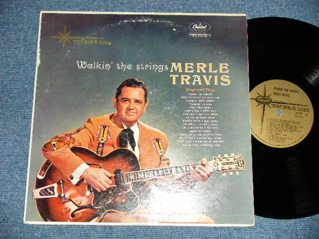 MERLE TRAVIS - WALKIN' THE STRINGS ( Ex+/Ex++) / 1960 US AMERICA  ORIGINAL 