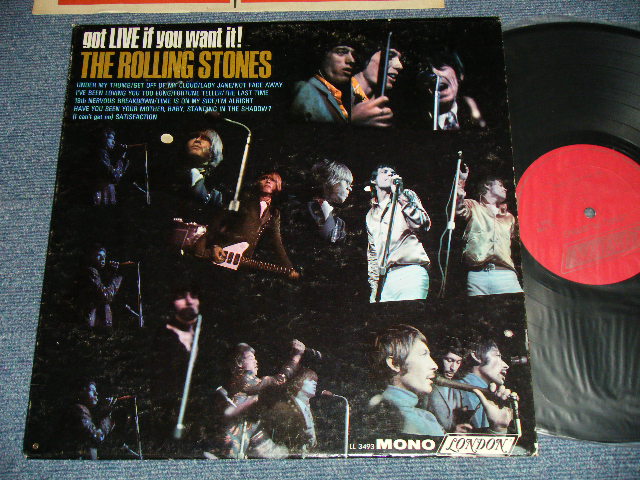 ROLLING STONES - GOT LIVE IF YOU WANT IT! ( Matrix #  A) LL-3493-A ARL-7517-1H B) ARL-7518-1G  LL-3493-B    ) ( Ex++/Ex++ Looks:Ex+++)  /  1966 US AMERICA  ORIGINAL 