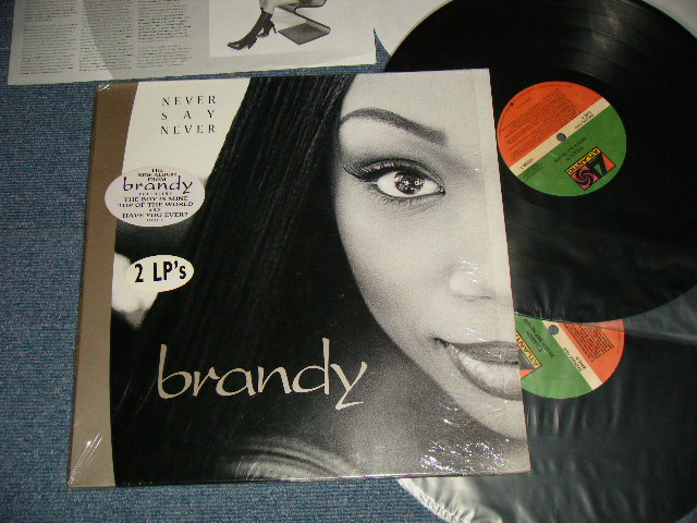 BRANDY - NEVER SAY NEVER  (MINT/Ex+++ Looks:MINT- )  / 1998 US AMERICA ORIGINAL Used  2-LP 
