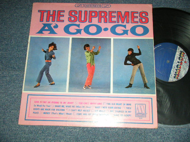 THE SUPREMES - A GO-GO (Ex++/POOR Crack）/ 1966 US AMERICA ORIGINAL STEREO  Used LP  
