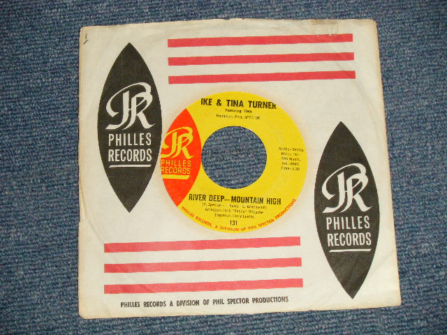 IKE & TINA TURNER - A) RIVER DEEP-MOUNTAIN HIGH  B) I'LL KEEP YOU HAPPY (MINT-/MINT-) / 1966 US AMERICA ORIGINAL Used 7