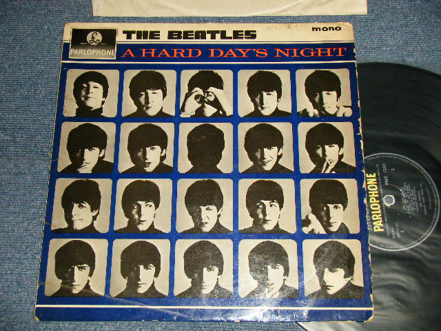 THE BEATLES - A HARD DAYS NIGHT (Matrix #A)XEX-481-3N  2 TA B)XEX-482-3N  3 TD)(Ex/VG+++ SWOFC) /1964 UK ENGLAND ORIGINAL 