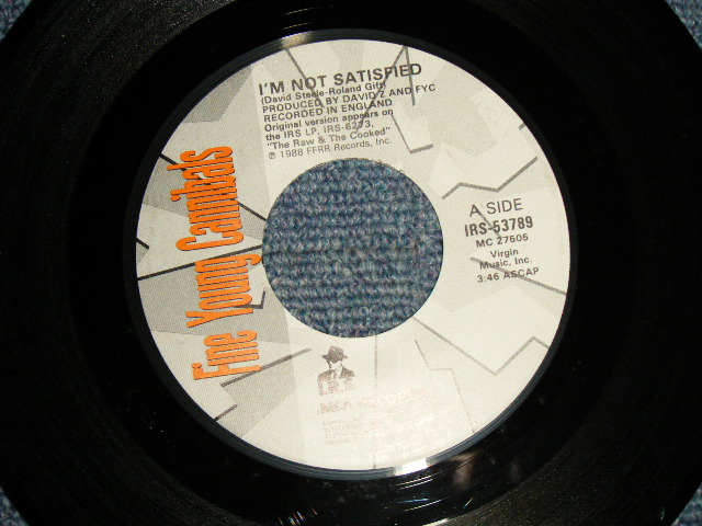 FINE YOUNG CANNIBALS - A)I'M NOT SATISFIED  B)WADE IN THE WATER  (MINT-/MINT-)  / 1990 US AMERICA ORIGIN Used 7