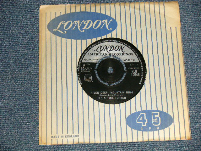 IKE & TINA TURNER - A) RIVER DEEP-MOUNTAIN HIGH B) I'LL KEEP YOU HAPPY (MINT-~Ex+++/MINT-~Ex+++) / 1966 UK ENGLAND ORIGINAL Used 7
