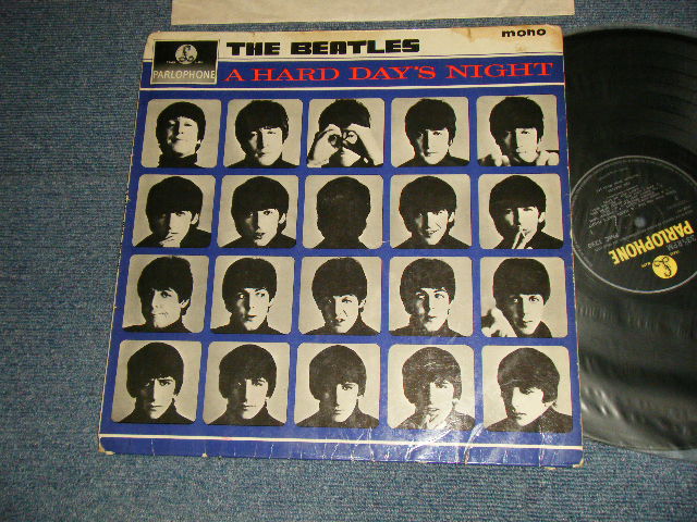 THE BEATLES - A HARD DAYS NIGHT (Matrix #A)XEX-481-3N  2 RDA B)XEX-482-3N  4 GPL)(Ex-, VG+++/Ex++ Looks:Ex) /1964 UK ENGLAND ORIGINAL 