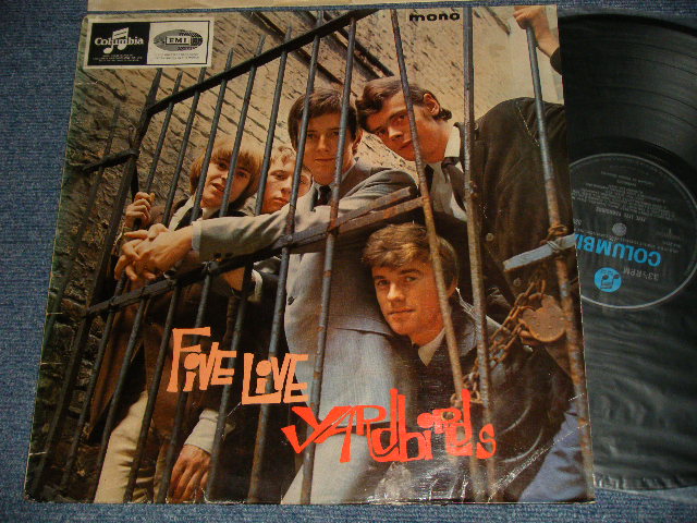 The YARDBIRDS - FIVE LIVE YARDBIRDS (Matrix #A)XAX 2725-1N 1 M B)XAX 2726-1N 1 G) (Ex++/Ex+) / 1964 UK ENGLAND ORIGINAL 1st Press 