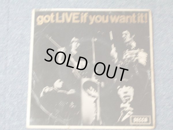 画像1: THE ROLLING STONES - GOT LIVE IF YOU WANT IT / 1965 UK  ORIGINAL 7"EP with PICTURE SLEEVE 