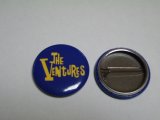 画像: THE VENTURES BUTTON BADGE BLUE w/ YELLOW LOGO