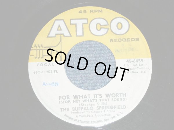 画像1: BUFFALO SPRINGFIELD - FOR WHAT IT'S WORTH ( STOP,HEY WHAT'S THAT SOUND ) / 1967 US ORIGINAL Used 7" inch Single
