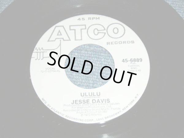 画像1: JESSE ( ED ) DAVIS - ULULU  / 1972 US ORIGINAL WHITE LABEL PROMO Used 7" inch Single