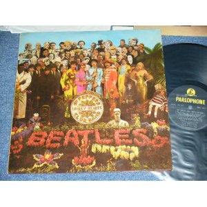 画像: THE BEATLES - SGT. PEPPER'S LONELY HEARTS CLUB BAND ( Ex+++/Ex+++ ) / 1967? FRANCE EXPORT TO GERMAN ?  (FRANCE ORIGINAL? YELLOW Parlophone Label MONO Press + GERMAN ORIGINAL Jacket ) Rare MONO Used  LP Released in GERMAN Only???? 