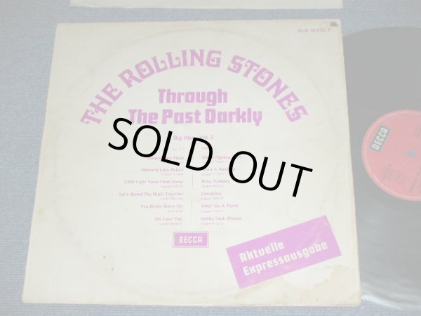 画像1: The ROLLING STONES - THROUGH THE PAST, DARKLY  / 1970's ?  WEAT GERMANY Used LP 