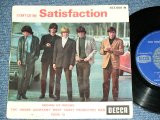 画像: THE ROLLING STONES - SATISFACTION ( 4Tracks EP : Ex+/Ex )  / 1965 SEPTEMBER FRANCE ORIGINAL 1st Press Used 7"EP with PICTURE SLEEVE 