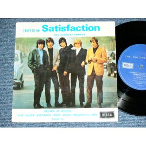 画像: THE ROLLING STONES - SATISFACTION ( 4Tracks EP : Ex++/Ex+++ )  / 1980's  FRANCE REISSUE Version with BARCORD Used 7"EP with PICTURE SLEEVE 