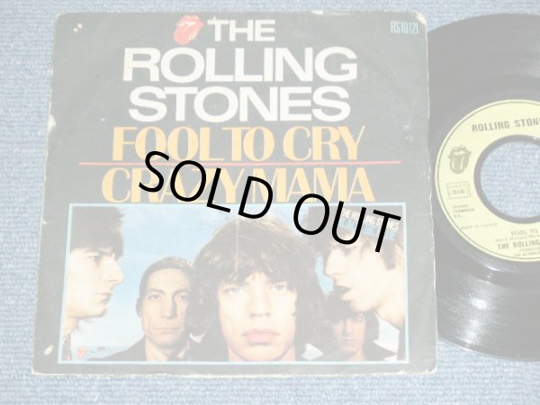 画像1: The ROLLING STONES -  FOOL TO CRY ( SIDE OPEN JACKET : VG++/VG+++)  / 1976 FRANCE ORIGINAL Used 7"Single  with PICTURE SLEEVE 