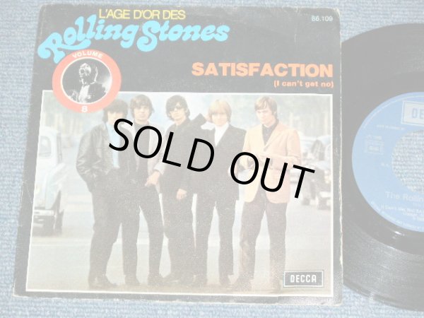 画像1: THE ROLLING STONES - SATISFACTION ( Ex/Ex++ )  / 1970's  FRANCE REISSUE "BOXED 'DECCA'" Label Used 7"Single with PICTURE SLEEVE 