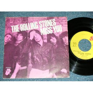 画像: The ROLLING STONES - MISS YOU ( TOP OPEN JACKET : Ex+/Ex+++)  / 1978 FRANCE ORIGINAL Used 7"Single  with PICTURE SLEEVE 