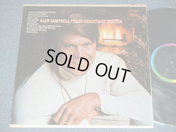 画像1: GLEN CAMPBELL - THAT CHRISTMAS FEELING  / 1968 US AMERICA ORIGINAL "RAINBOW COLOR BAND Label"  STEREO  Used LP 