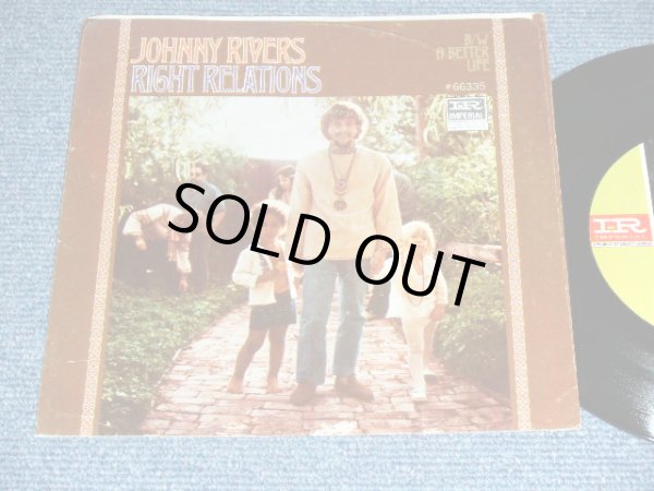 画像1: JOHNNY RIVERS - RIGHT RELATION  ( Ex++/MINT- )  / 1968  US AMERICA  ORIGINAL Used 7" Single  With PICTURE SLEEVE 