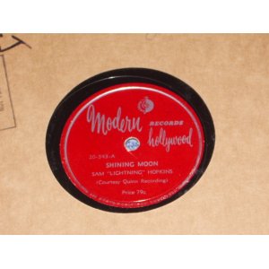 画像: SAM "LIGHTNING" HOPKINS - SHINING MOON /1940s ???? US ORIGINAL 78rpm SP 