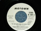 画像: DIANA ROSS & MARVIN GAYE - MY MISTAKE / 1972 US ORIGINAL PROMO ONLY 45rpm 7"Single MONO & STEREO  
