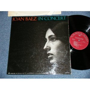 画像: JOAN BAEZ - IN CONCERT ( Ex++/Ex+++)  / 1962 US AMERICA ORIGINAL 1st Press "MAROON Label"  MONO Used LP 