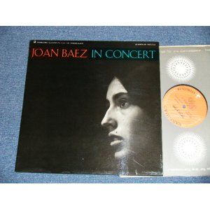 画像: JOAN BAEZ - IN CONCERT  ( Ex++/Ex++ Looks:Ex+)  / 1968 US AMERICA 2nd Press "ORANGE LABEL" STEREO Used LP 