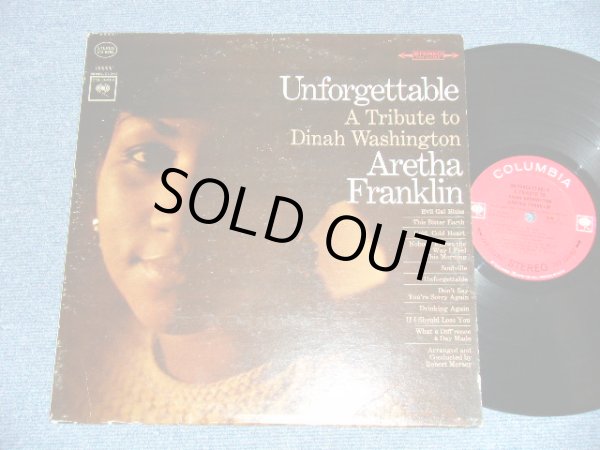 画像1: ARETHA FRANKLIN -  UNFORGETTABLE : A TRIBUTE TO DINAH WASHINGTON (ERx+,Ex/Ex+  Looks:Ex)   / 1964 US AMERICA ORIGINAL STEREO "360 SOUND LABEL" Used LP 