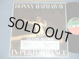 画像: DONNY HATHAWAY - IN PERFORMANCE ( Ex/MINT-) / 1980 US AMERICA ORIGINAL "PROMO" Used LP 