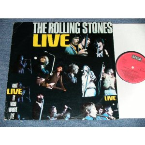 画像: ROLLING STONES - LIVE ( Ex++//MINT-)  / Late 1970's GERMAN GERMANY REISSUE Used  LP  