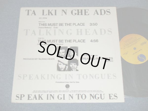 画像1: TALKING HEADS -  THIS MUST BE THE PLACE ( Ex++/MINT-  ) / 1983 US AMERICA ORIGINAL "PROMO ONLY" Used 12" 