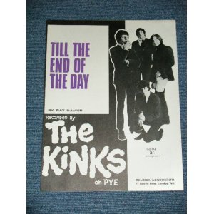 画像: The KINKS - TILL THE END OF THE DAY:SHEET MUSIC  / 1965? UK ENGLAND ORIGINAL? Used SHEET MUSIC  