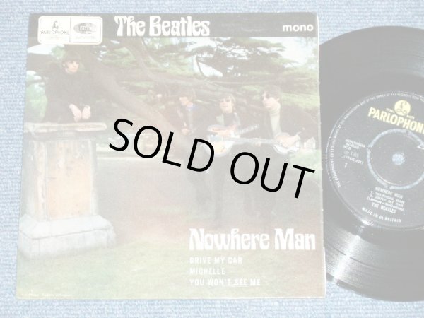 画像1: THE BEATLES - NOWHERE MAN (The GRAMOPHONE Credt on Label Ring : "KT" Credit on SIDE-A Labe+ ) ( Matrix # 1/1 )  ( Ex+++,Ex++/Ex+++) / 1965 UK ORIGINAL MONO Used 7"EP With PICTUER SLEEVE