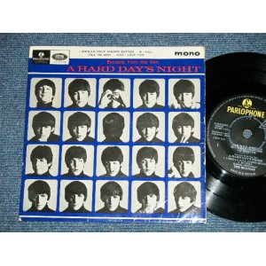 画像: THE BEATLES - A HARD DAYS NIGHT  (The PARLOPHONE Credt on Label Ring   ) ( Matrix # 1N/2N)  ( Ex+/Ex++ ) / 1964 UK ORIGINAL MONO Used 7"EP With PICTUER SLEEVE