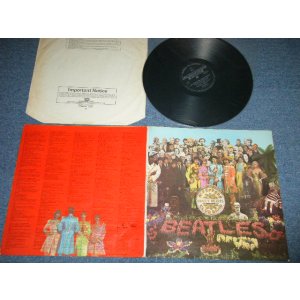 画像: The BEATLES -  SGT.PEPPERS LONELY HEARTS CLUB BAND  ( Matrix # YEX 637-1-/YEX 638-1) ( Ex++/Ex+++  ) / 1967 AUSTRALIA ORIGINAL 1st Press "HAUSTRALIA DISC + UK ENGLAND JACKET" STEREO Used LP 