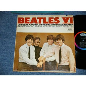 画像: The BEATLES - BEATLES VI ( Matrix #  T-1-2358- F13 /  T-2-2358-F11 )  ( Ex/Ex++ Looks:Ex++) / 1965 US AMERICA "2nd Press Back Cover" " 1st Press BLACK with RAINBOW Label"  MONO Used LP 