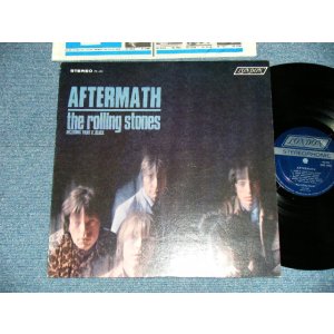 画像: ROLLING STONES - AFTERMATH ("STEREO PS-476" & "LONDON" Logo on Top Front Cover &  "CREDIT at BOTTOM Label" )   ( Matrix # ZAL 7259-1G △9250  / ZAL 7260- 1H△9250-x ) ( MINT-/MINT- )  / 1966 US AMERICA ORIGINAL "BOXED LONDON BLUE Label" STEREO   Used LP 