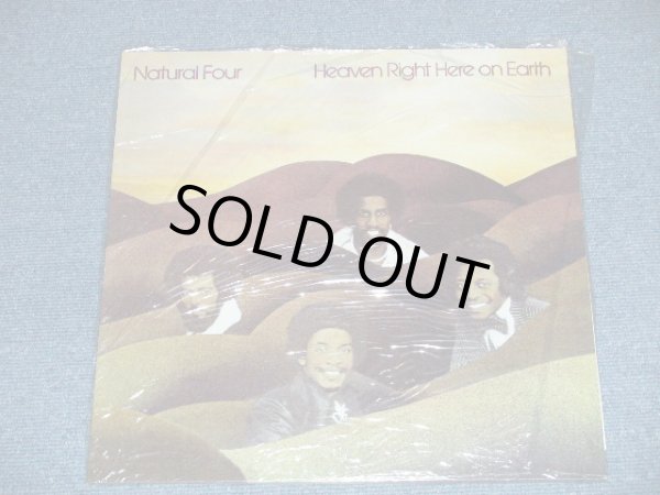 画像1: NATURAL FOUR - HEAVEN RIGHT HERE ON EARTH ( Produced by LEROY HUTSON )  ( Free Soul / Sweet  Soul)  ( SEALED ) / 2000 UK ENGLAND  REISSUE "BRAND NEW Sealed" LP