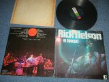 画像: RICK NELSON - IN CONCERT   ( Ex++/MINT-)   / 1970 US AMERICA  ORIGINAL Used LP  