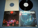 画像: RICK NELSON - IN CONCERT   ( Ex+/MINT-: WOBC)   / 1970 US AMERICA  ORIGINAL "WHITE LABEL PROMO" Used LP 