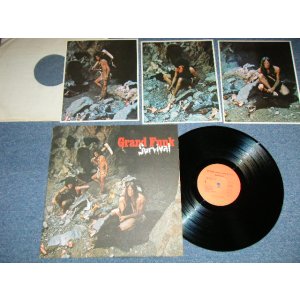 画像: GFR GRAND FUNK RAILROAD - SURVIVAL ( With 3 PIN-UPs )( Matrix # SW-1-764-F3#5/SW-2-764-F3#2) ( Ex+++/MINT-  ) / 1974 US AMERICA ORIGINAL 3rd Press "ORANGE Label"  Used LP 