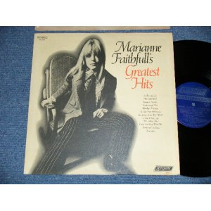 画像: MARIANNE FAITHFULL -  GREATEST HITS  ( Matrix # ZAL-8748-4/  ZAL-8749-2 ) (Ex+/MINT- )  / 1969 US AMERICA  ORIGINAL "BLUE Label with Boxed LONDON " STEREO Used LP 