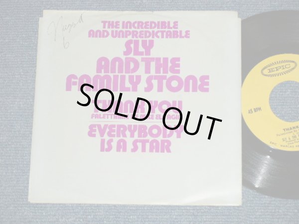 画像1: SLY & THE FAMILY STONE - THANK YOU : EVERYBODY IS A STAR   ( Ex++/MINT-)  / 1969 US AMERICA ORIGINAL Used 7"45  Single  with PICTURE SLEEVE 