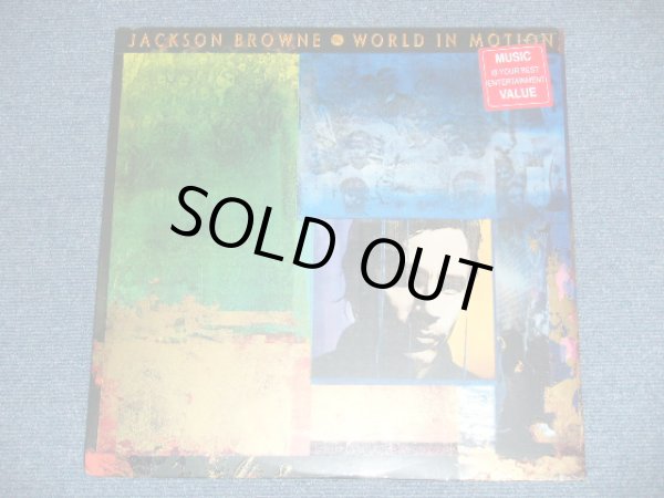 画像1: JACKSON BROWNE - WORLD IN MOTION  ( SEALED : Cutout) / 1989 US AMERICA ORIGINAL "BARND NEW SEALED"  LP
