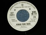 画像: DEEP PURPLE - WOMAN FROM TOKYO MONO SHORT Version / STEREO LONG Version  (Matrix #   A) WB 7737 QAA-5707-V.I.D.J.1A   B) WB 7737 QAA-5707-S.D.J.1A )   ( Ex+++/Ex+++)  / 1973 US AMERICA "PROMO ONLY SAME FLIP MONO & STEREO" Used 7" Single 
