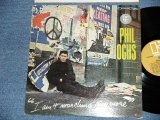 画像: PHIL OCHS - I AIN'T MARCHING ANY MORE  ( Ex+++/Ex+++)   / 1966 US AMERICA  ORIGINAL "GOLD Label with STYLIZED 'E' Logo"  STEREO Used LP 