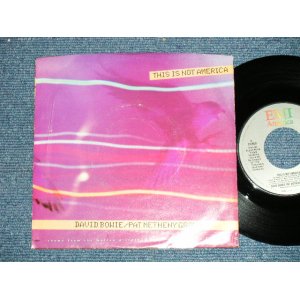 画像: FAVID BOWIE / PAT METHENY GROUP - THIS IS NOT AMERICA ( Ex++/Ex++;- ) / 1985 US AMERICA ORIGINAL "PROMO Only Same Flip " Used 7" Single 