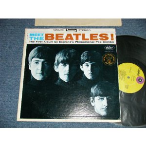 画像: The BEATLES - MEET THE BEATLES  ( Matrix #  A)  ST-1-2047-W1    B)  ST-2-2047-W1 )  ( Ex++,Ex/MINT- ) /  1969 US AMERICA  "RECORD CLUB Relaese"  "LIME GREEN  Label" 2nd Press "AWARD GOLD Printed Front Cover" STEREO Used LP  