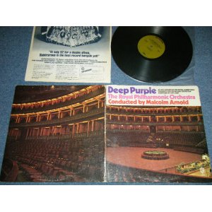 画像: DEEP PURPLE The ROYAL PHILHARMONIC Orchestra Conducted by MALCOLM ARNOLD - DEEP PURPLE The ROYAL PHILHARMONIC Orchestra Conducted by MALCOLM ARNOLD: IN LIVE AT THE ROYAL ALBERT HALL : CONCERTO FOR GROUP AND ORCHESTRA  (  Matrix #    A)  39672-1 D-2   B)  39673-1 D-2 ) ( Ex/Ex-,Ex++ : EDSP)  / 1971 US AMERICA  ORIGINAL 1st Press " GREEN With 'WB' Logo on Top Label"  Used  LP 
