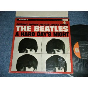 画像: THE BEATLES - A HARD DAYS NIGHT ( Sound Track ) ( Matrix #  A) UAS 6366-A  Re-2   B) UAS 6366-B   Re-2 ) (  MINT-/Ex+++ )  / 1970-71 Version US AMERICA "BLACK with ORANGE Label" STEREO Used  LP